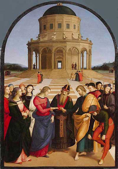 O Casamento da Virgem, Rafael Sanzio, 1504