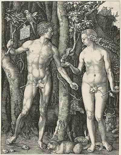 Adão e Eva, Albrecht Dürer, 1504