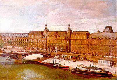 Arredores do Louvre, Almeida Júnior, 1880