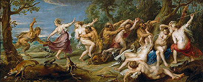 Ninfas e Sátiros, Peter Paul Rubens, 1640