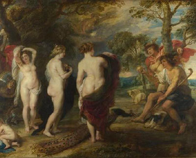 O Julgamento de Páris, Peter Paul Rubens, c. 1639