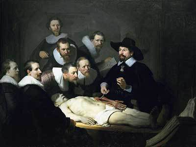 Aula de Anatomia do Dr. Tulp, Rembrandt van Rijn, 1632