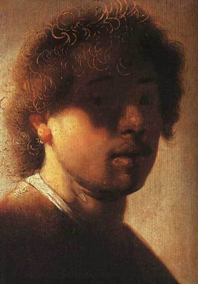 Um Jovem Rembrandt com 22 anos, Rembrandt van Rijn, c.1628