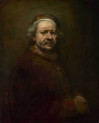 Autorretrato, Rembrandt van Rijn, 1669