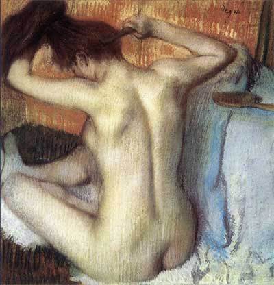 Mulher Penteando, Edgar Degas, 1885