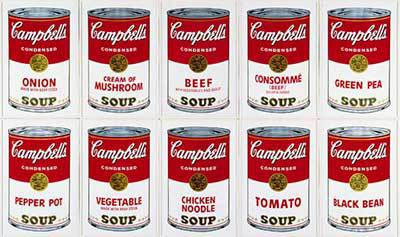 Latas de Sopa Campbell, Andy Warhol, 1962